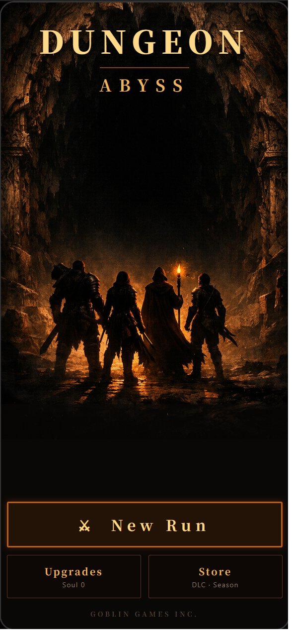 Dungeon Abyss - title screen