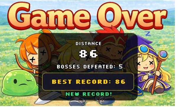 Final Gambit - game over screen